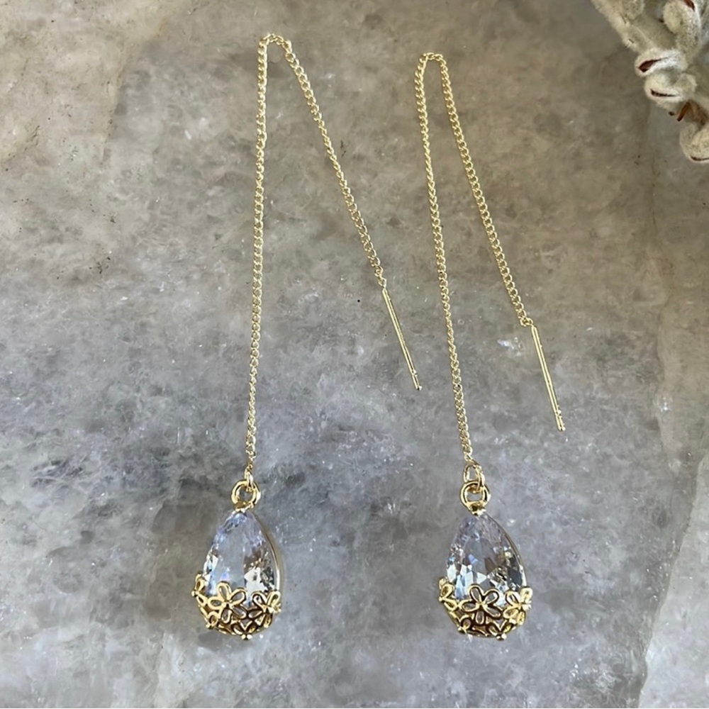 Bhldn Long pull through earrings